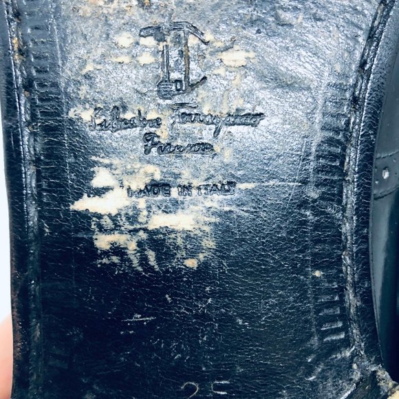 Salvatore Ferragamo Black Slip On Loafers main image 5